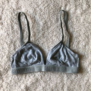 Calvin Klein gray bralette